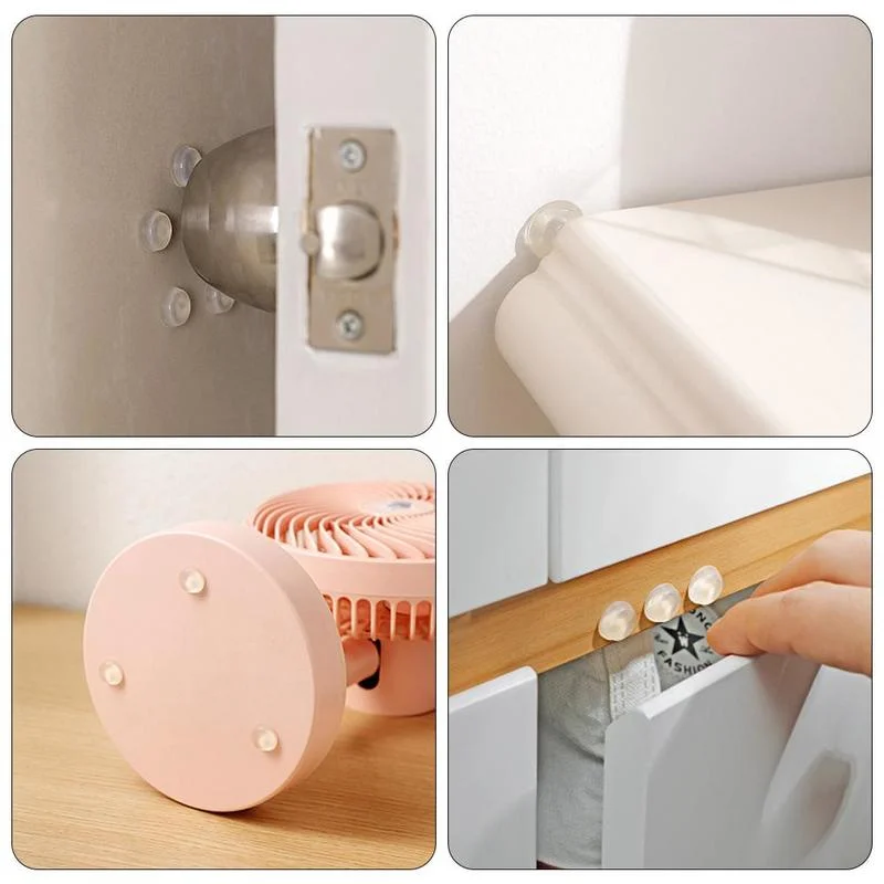Self-adhesive bumper sticker door Buffer Pads for Furniture Toilets Cabinets Anti-collision Silicone Feet Pad silicone furniture pads door stickers silicone door stickers 100Pcs