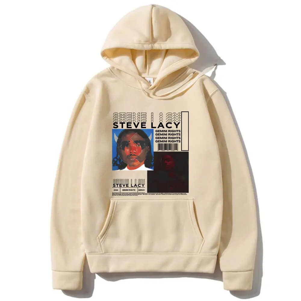 Hip Hop Rapper Steve Lacy Men's Hoodie Gemini Rights Album Cover Graphic Sweatshirt Men Women Casual Vintage Oversized Hoodies