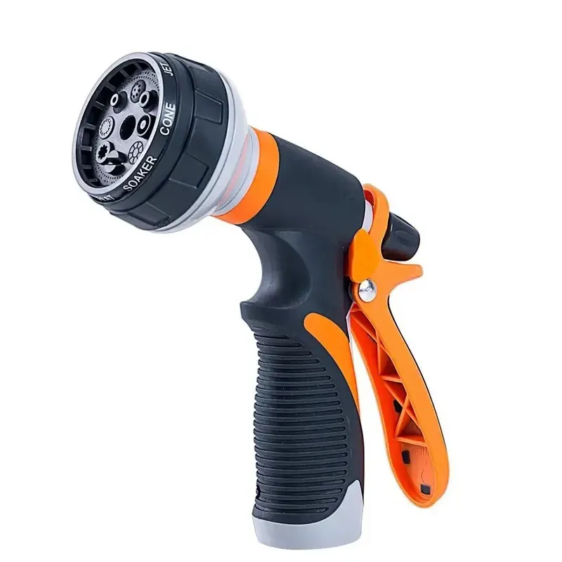 Garden Hose Spray Gun 8 Way Hand Sprayer Spray Nozzle for Watering Lawn Car Washing Pet Bathing Sidewalk Cleaning water gun,water spray nozzle,plant watering device