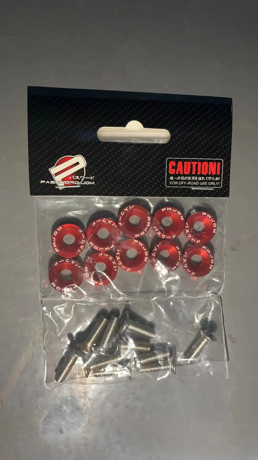 Car screws JDM M6 single-layer decoration universal Screw Gasket