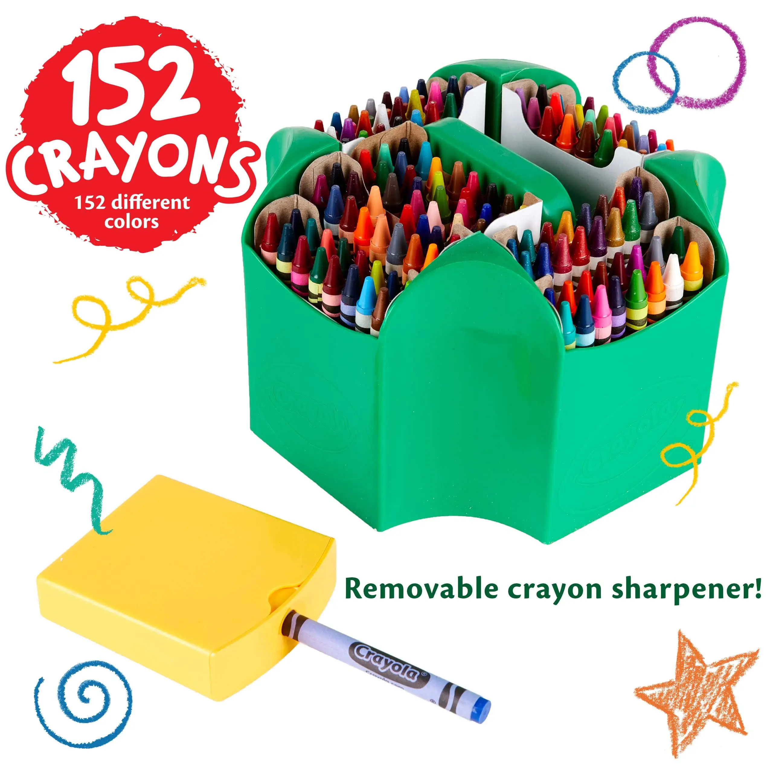 Crayola Inspiration Art Case Crayons Super Tips Markers Colored Pencils Set  Gifts for Kids 128 Pieces 04-1184 - AliExpress