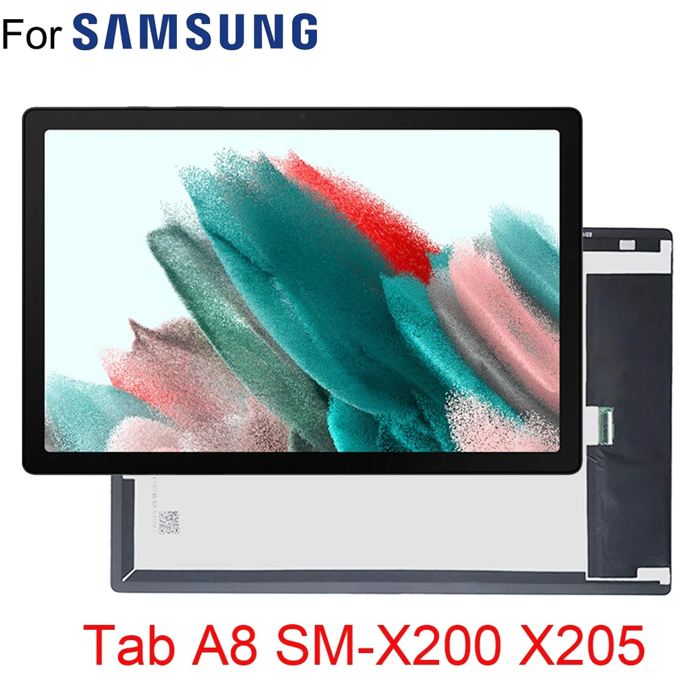 Display Lcd para Samsung Galaxy Tab Tela Sensível ao Toque Painel de Montagem do Sensor Digitalizador a8 10.5 2023 Sm-x200 X205 X205c