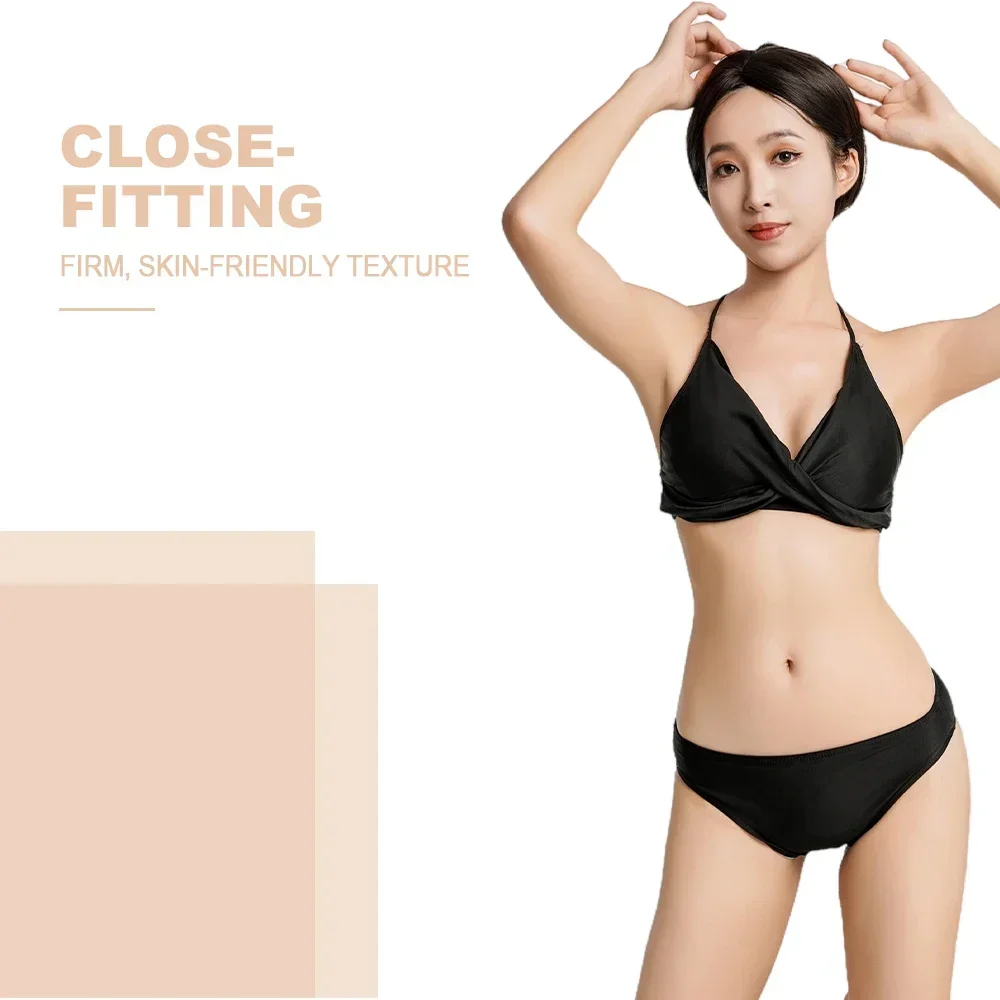 Sexy Women Padded Bikini Set Two Piece Summer Bathing Suit Korean Swimwear Surf Beachwear V-Neck Female Swimsuit Biquinis