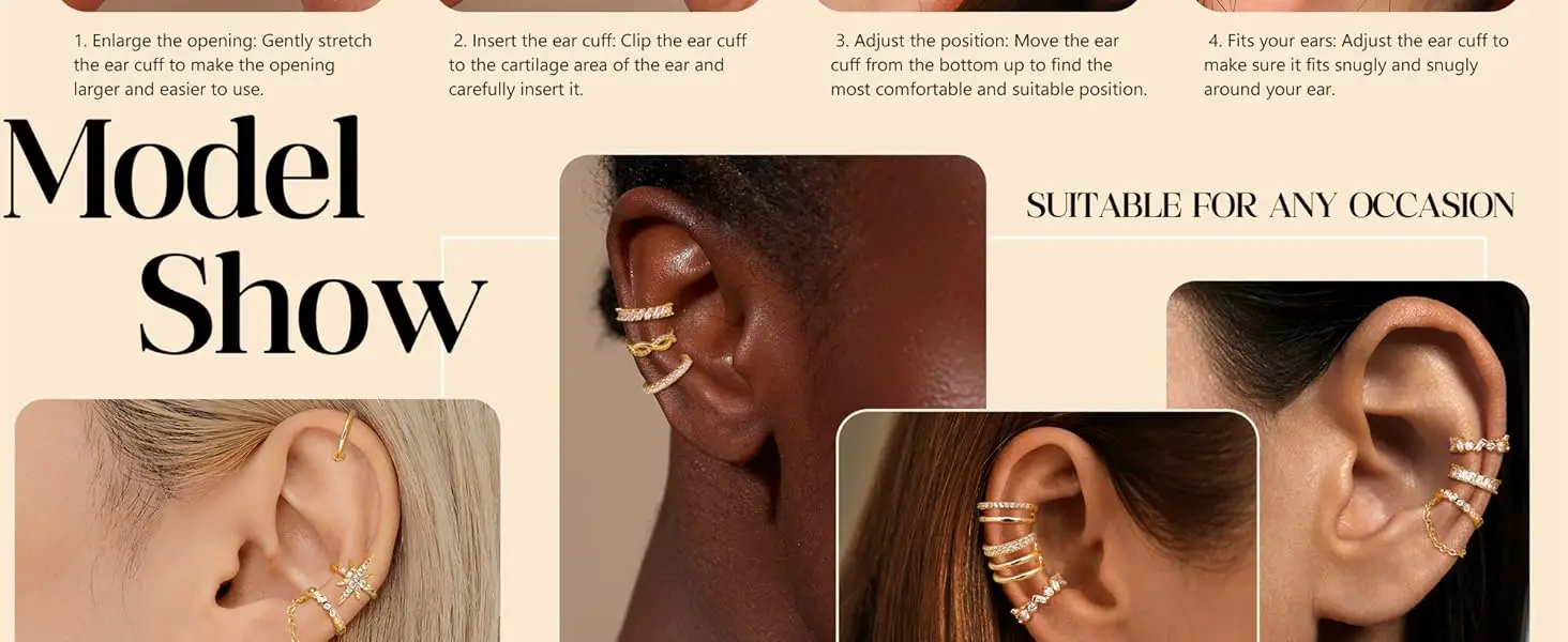 cuff earrings for women