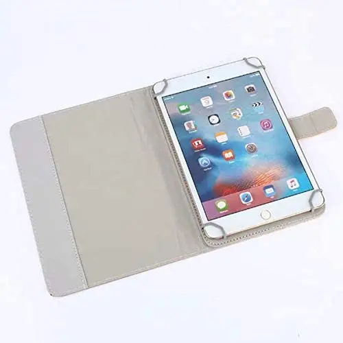 Tablet Case Universal Folio Case for 9-10 inch Multi-Angle Tablet PU Leather Stand Protective Cover for 9 10.1 Tablet with Hard PC Back