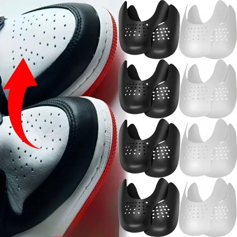 2/20Pcs Crease Protector Shoe Head Anti Crease Stretcher Sneaker Wrinkled Breathable Bending Toe Cap Support Shoe Care Insole