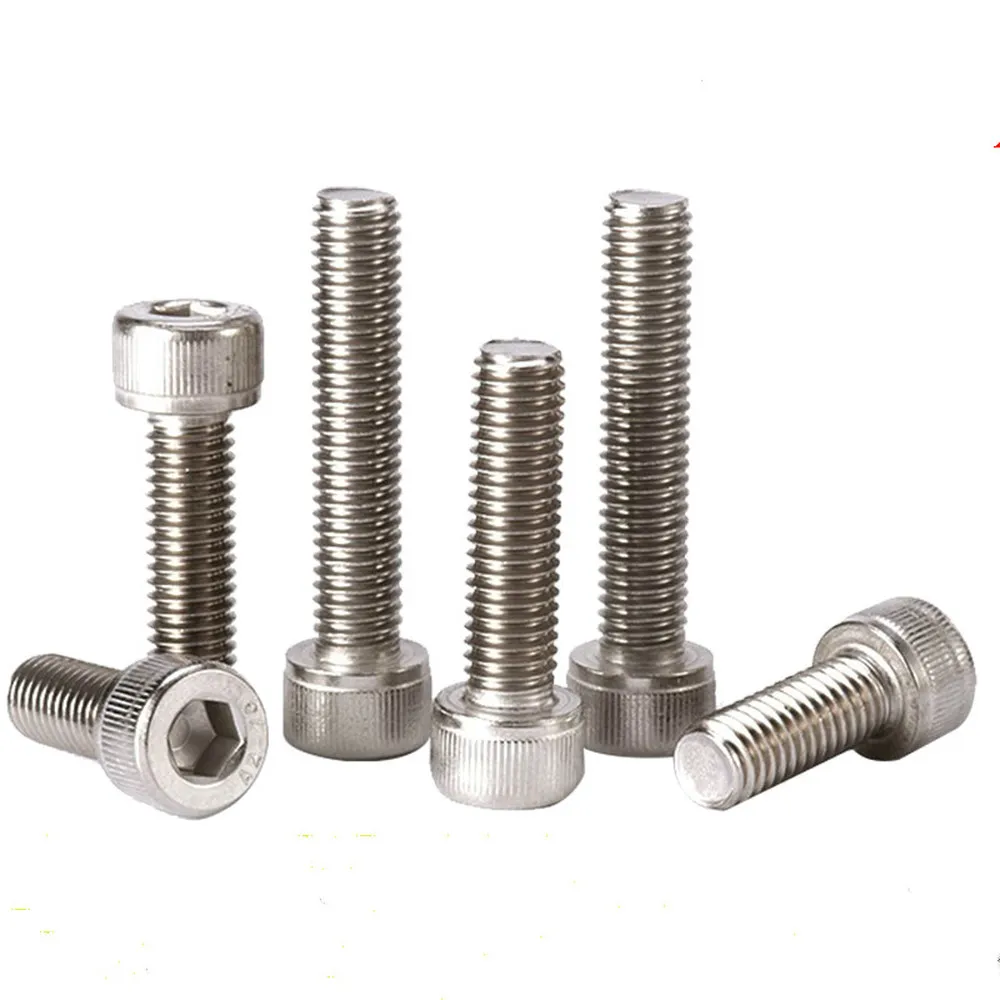 

40pcs DIN912 Allen Socket Head Screw M4 M5 M6 Bolt A2 304 Stainless Steel Hexagon Cap Screws L=8-50mm