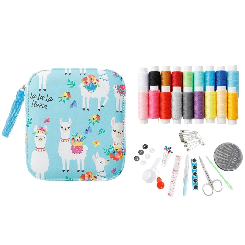 Portable Sewing Kits Mini Travel Sewing Sets DIY Needle Thread Supplies for Home Travel Emergency Repairs