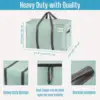 8 Pack Moving Bags, Heavy Duty, Moving Boxes Alternative, Packing Storage Supplies for Dorm Room Essentials with Zipper for Clot 3
