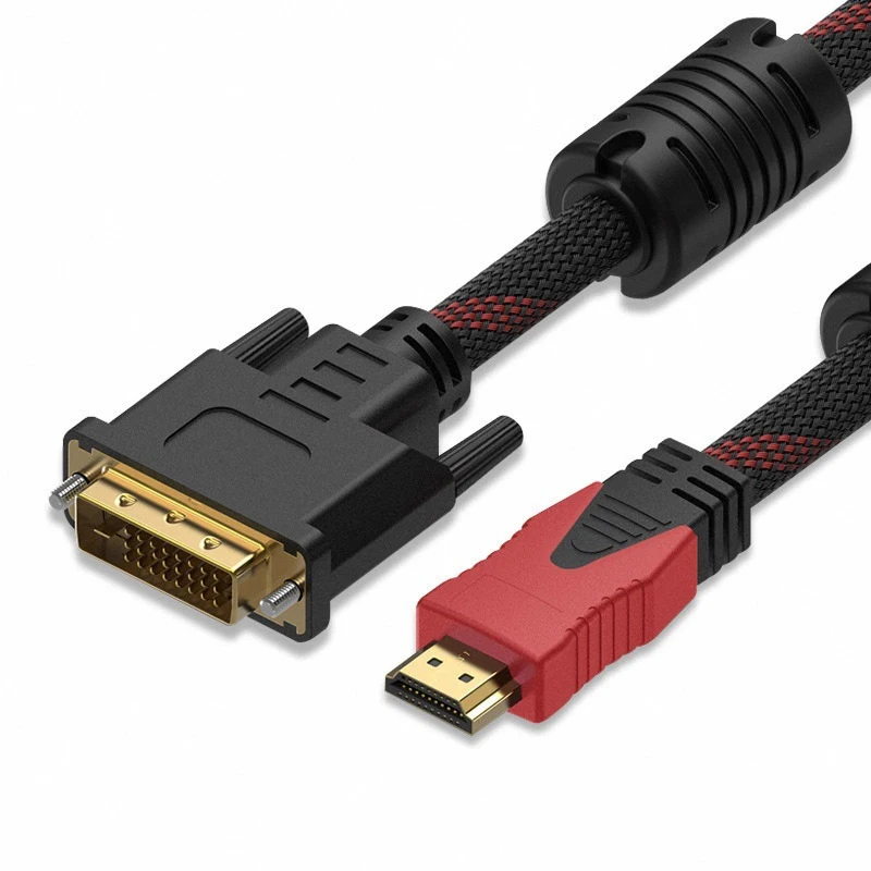Hdmi-compatível com Dvi 24 Mais Cabo Trançado com Dvi 24 Mais 1080p hd Conexão de Vídeo Monitor de Computador tv Projetor Conversor - Imagem 6