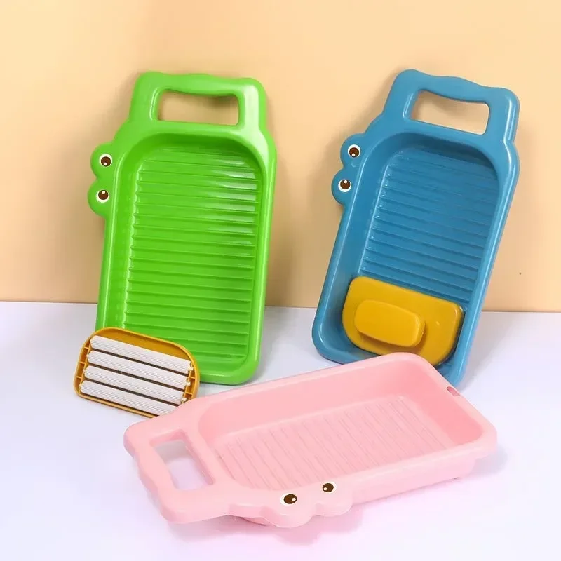 New Washboard Dormitory Home Portable Anti Slip Laundry Board for Washing Underwear Socks Creative Cartoon Cute Little Dinosaur