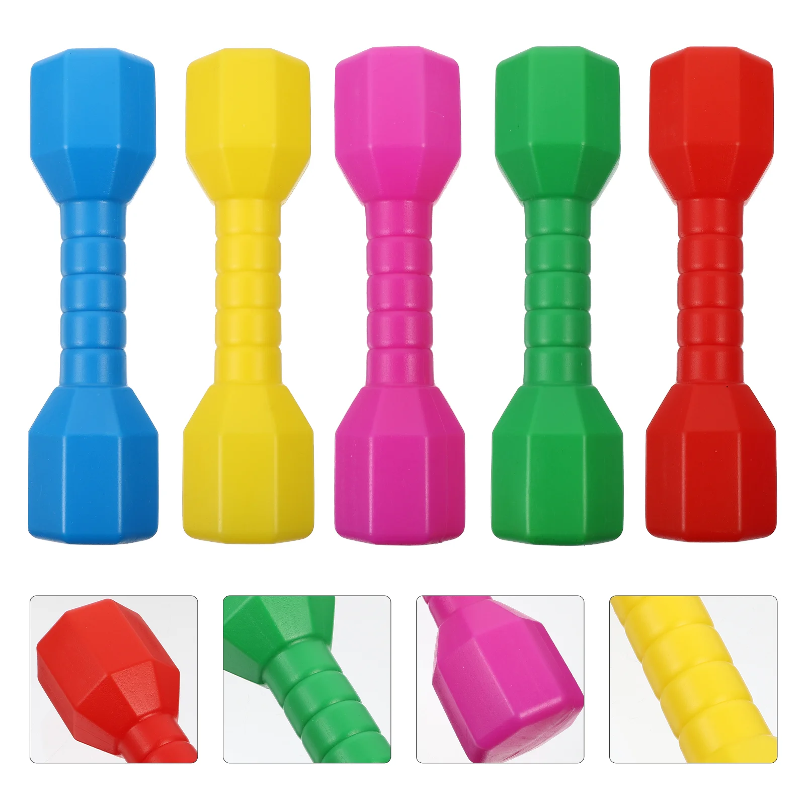 

5pcs Kids Dumbbells Hand Weights Dumbbells Fitness Exercise Barbell For Kids Home Gym Workout ( Assorted Color )