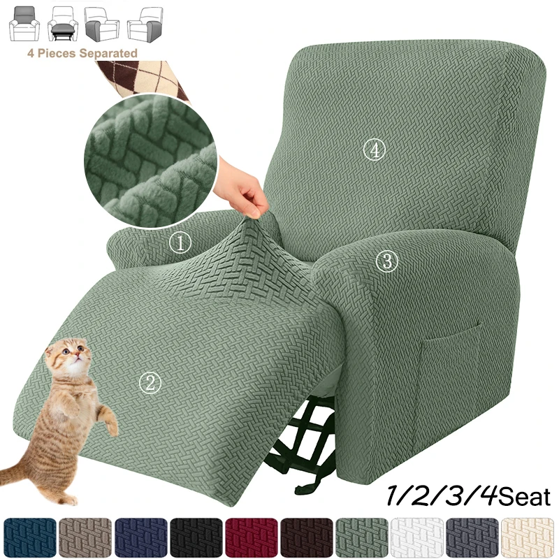 Stretch Recliner Sofa Cover Knitted Reclining Sofas Covers For Living