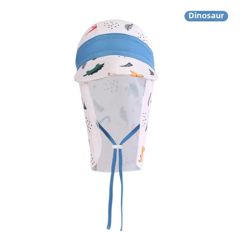 Children's Swimming Cap Outdoor Beach Sunshade Large Brim Hat Windproof Sandproof UV Protection Hat Waterproof EVA Material
