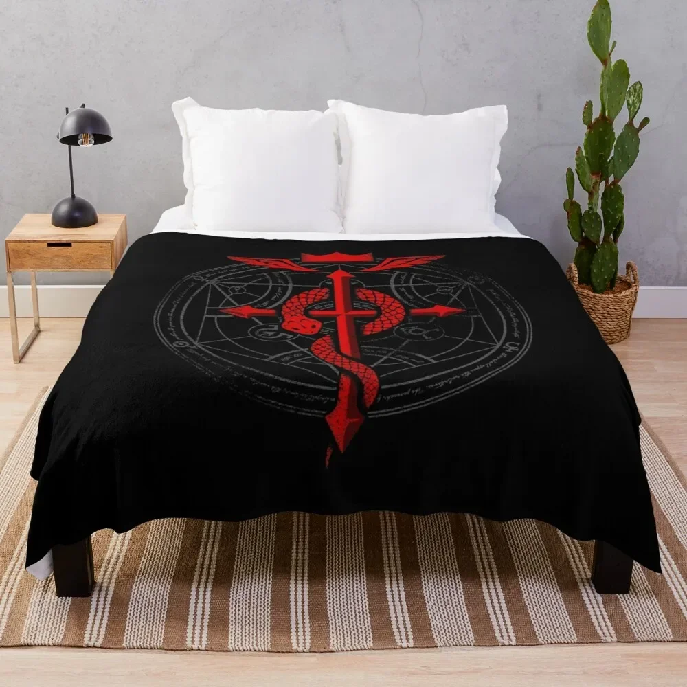 Fullmetal Alchemist Flamel Throw Coperta Fluffy Travel Sofa Bed Coperte