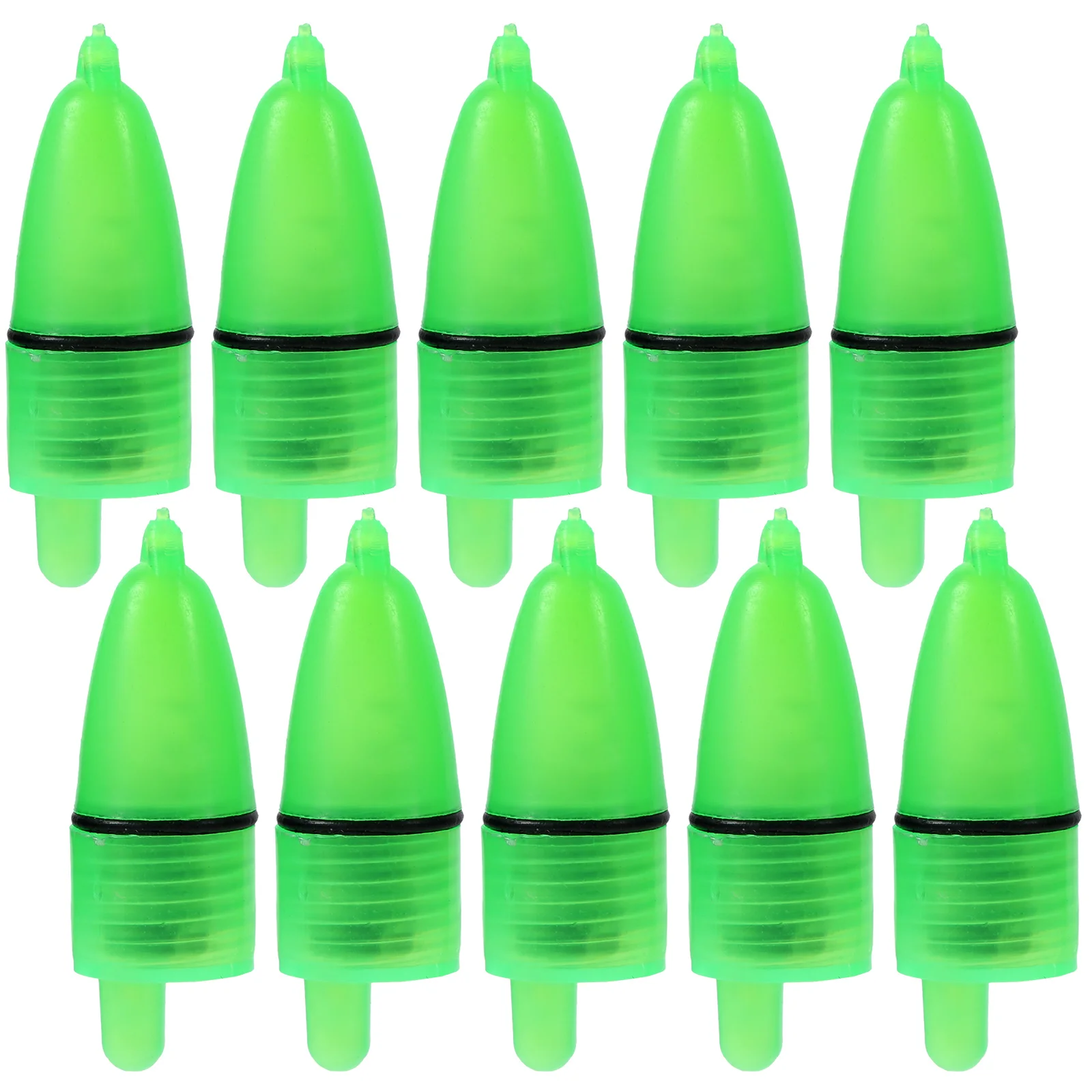 20 alarmes lumineuses vertes pour pêche nocturne - Flotteurs luminescents avec indicateur LED