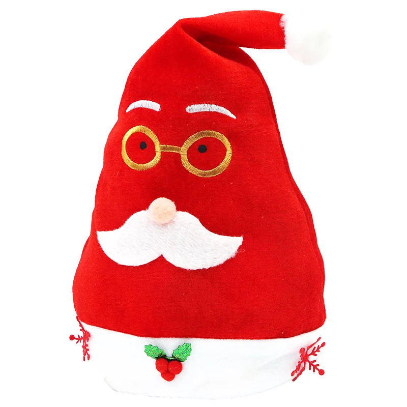 (1pcs/pack) Santa Claus Christmas hat, children's adult styling, party decoration and dressing hat