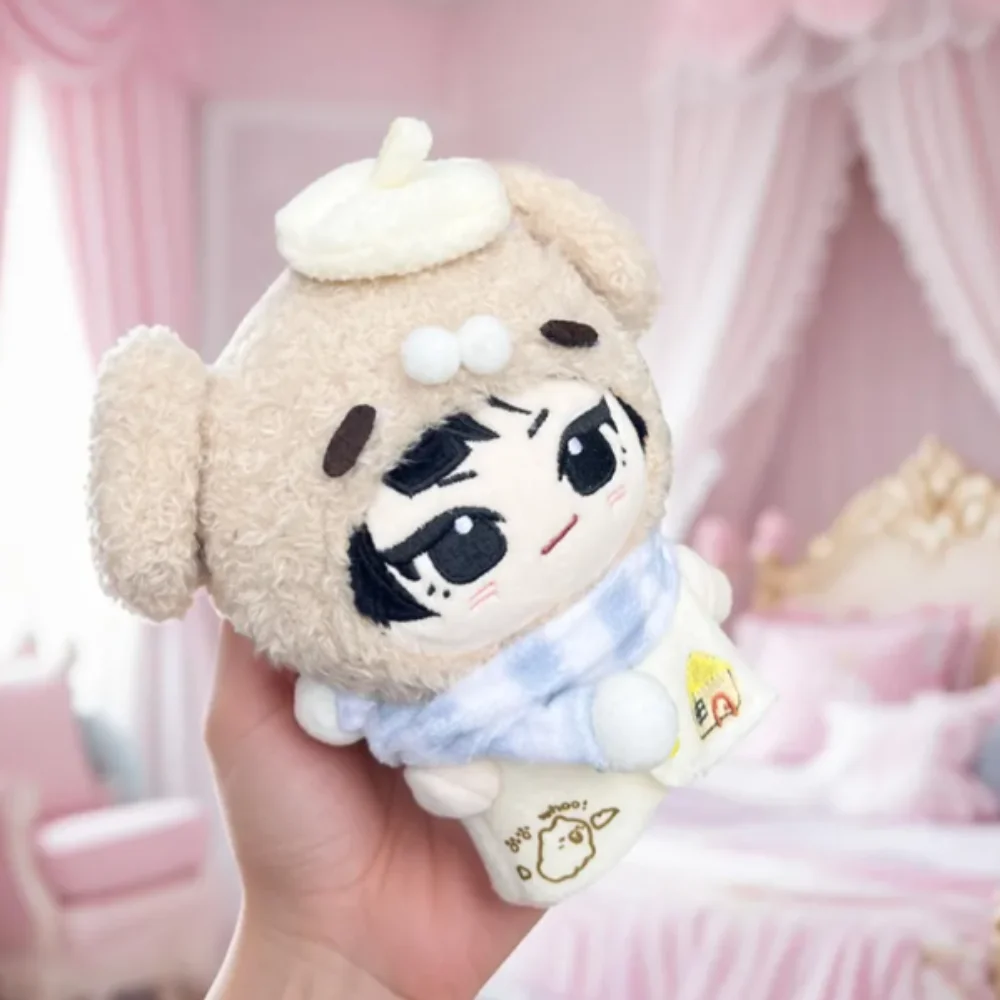 Puppy Hat 10cm Cotton Doll Clothes Dog Set Scarf Doll Clothes Outfit Lovely Strap Dress Doll Clothes Set Doll Accessories