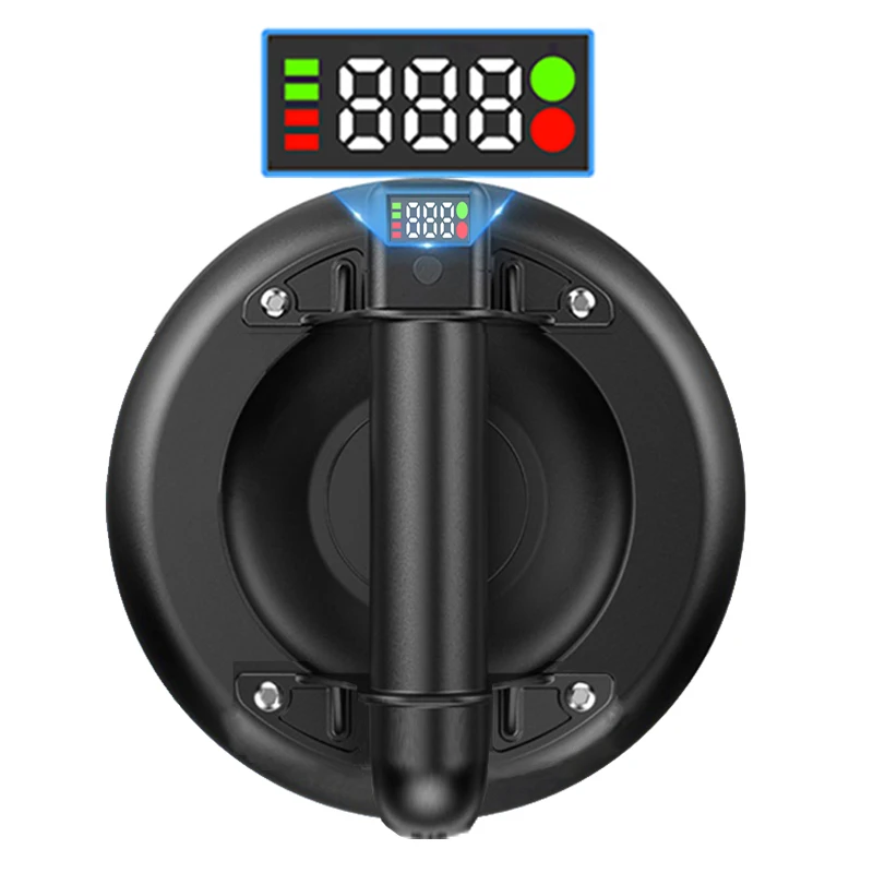 8 inch 200kg Loading Digital display Vacuum Suction Cup Heavy Duty Vacuum Spreader for Tile Adsorption Granite Glass Lifting