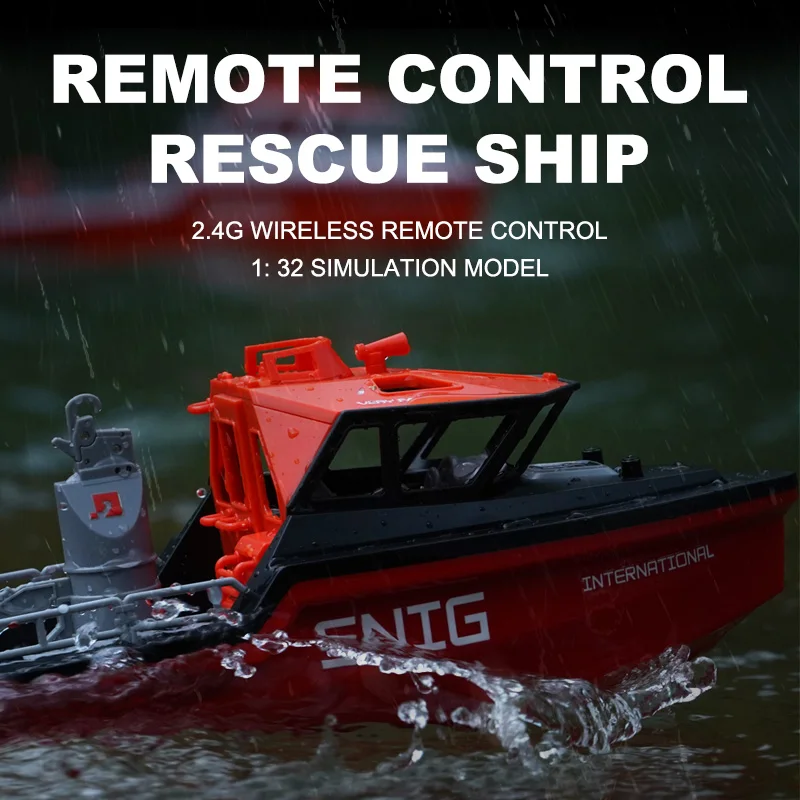 Hot 2.4g Remote Control Captain Wireless Brushless Rescue Tugboat Simulation High-Speed Charging Endurance Boy Rc Toy Kids Gift 5