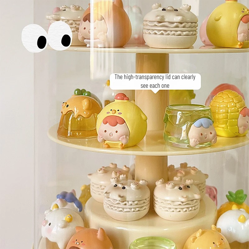 Acrylic Transparent Rotating Display Case and Stackable Organizer