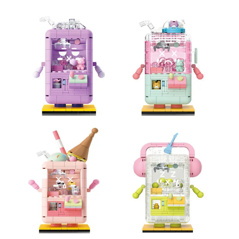 

Micro Cute Sweet Drink Clip Doll Machine Block DIY Diamond Building Bricks Toy for Girls Kids