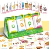 Kids CVC Words Flashcards Phonics Flip Chart Word Builder Sight Words Activity Learning Tool Speech Therapy Special Education 3