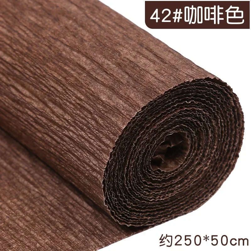Colored Crepe Paper Roll for DIY Crafts and Gift Wrapping (50x250cm)