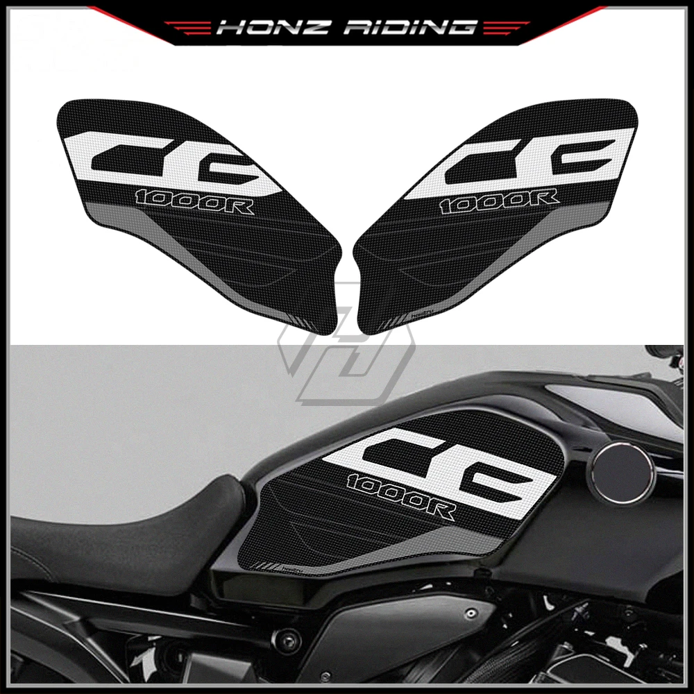 For Honda CB1000R 2021-2022 Sticker Motorcycle Accessorie Side Tank Pad Protection Knee Grip Mat 1pcs car armrests box cover decorative interior accessorie for honda civic 8th 9th 11th gen 2006 2007 2009 2010 2021 2022 2023