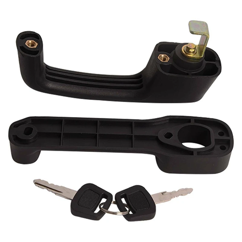 

1Set Front Door Latch Handle 7109662 7109663 ABS Black For Bobcat S130 S150 S160 S175 S185 S205 T180 Loader