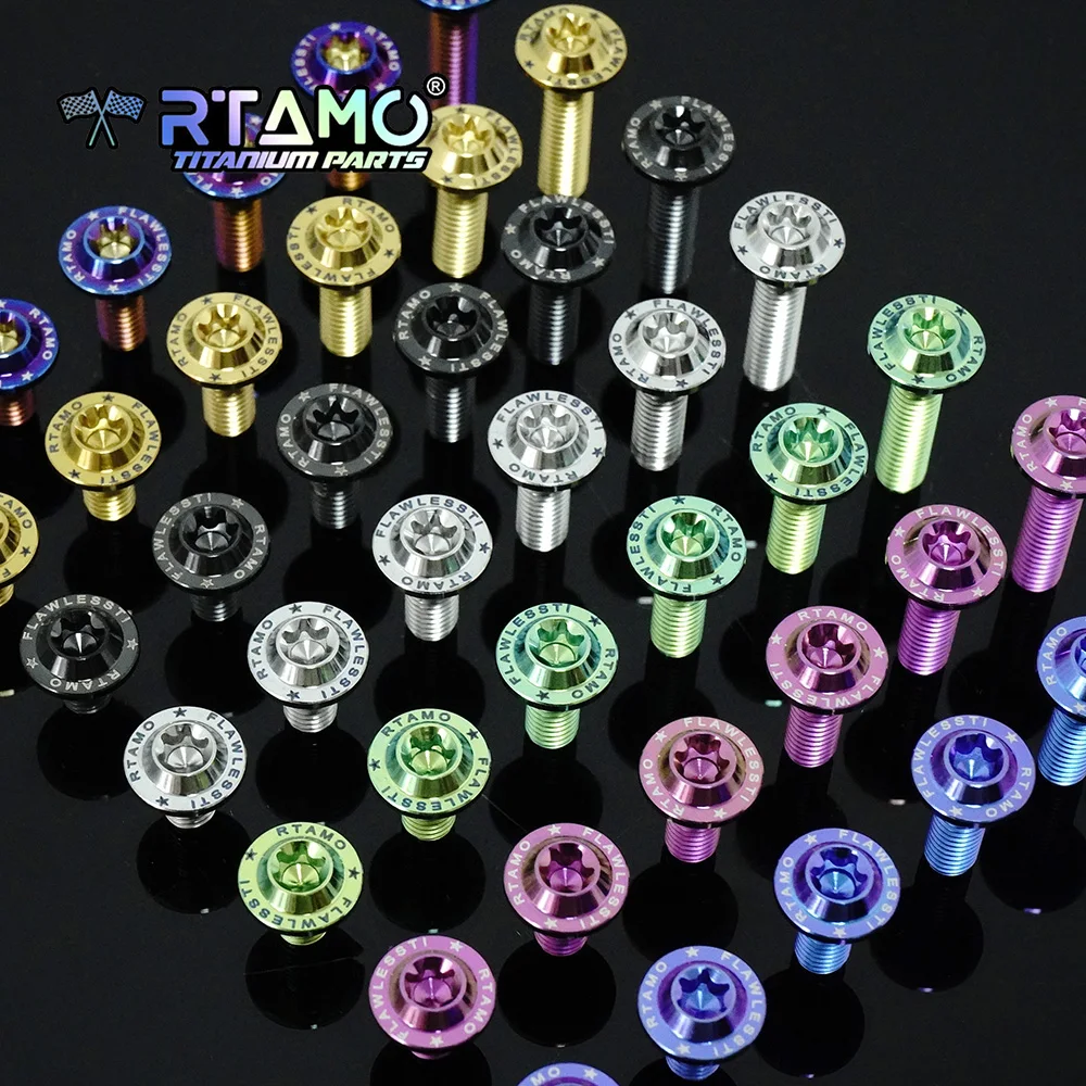 Bolt Titanium M6X10/12/15/18/20/25/30mm Torx Head Bike Motorcycle Modification Decoration Screw Ti Fastener 1pc