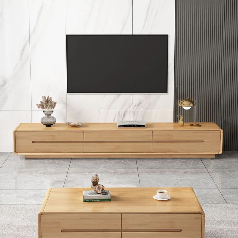 

Simple Mobile Tv Table Living Room Floor Retro Plant Solid Wood Chinese Designer Tv Table Display Mueble Salon Blanco Furniture