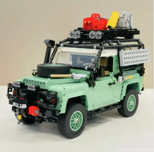 

In Stock Landed Rover Defender 90 Racing SUV Vehicle 10317 Building Block City Off-road Car Model Bricks Toys Children Boy 42110