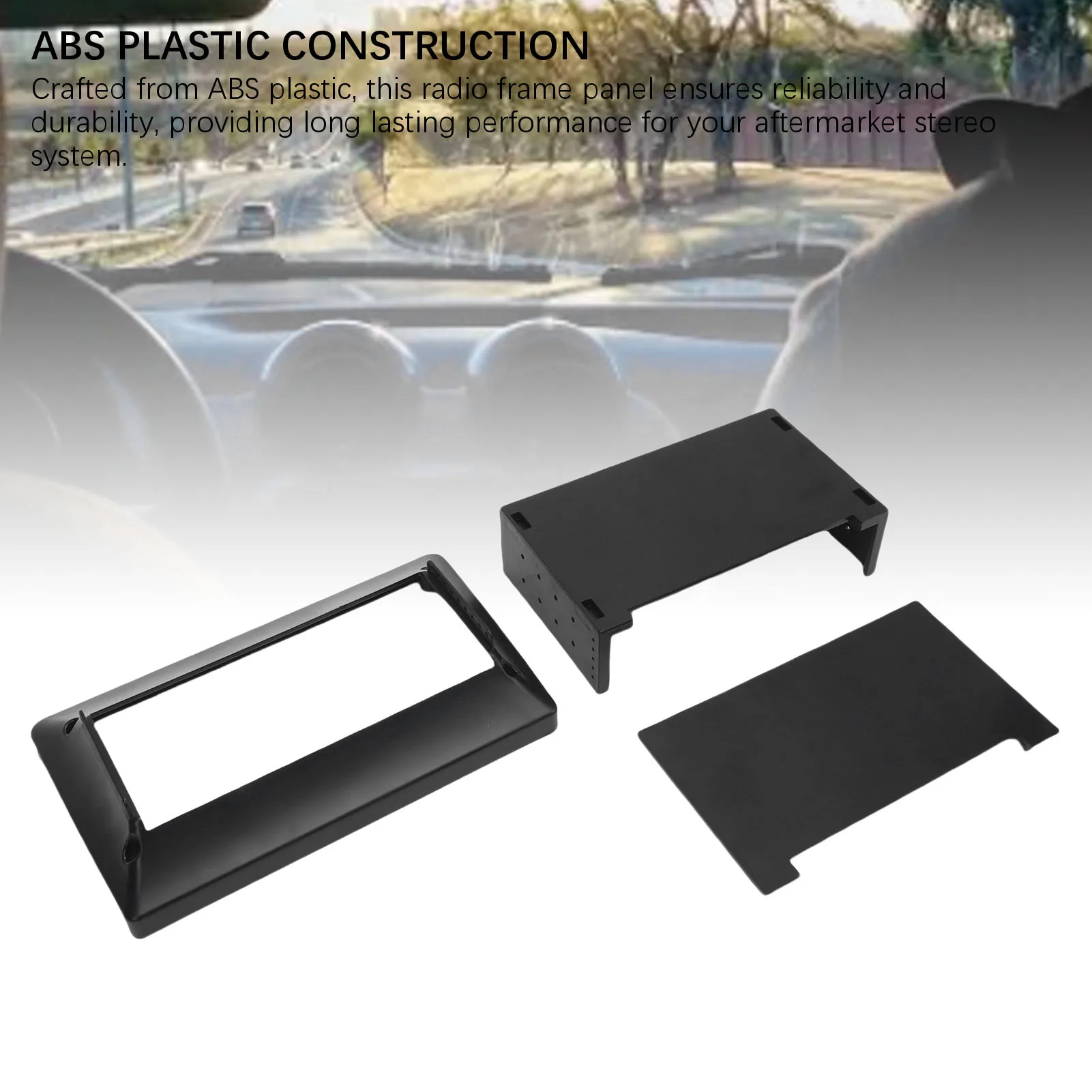 Single DIN Car Radio Frame ABS Plastic Easy Installation Radio GPS ...