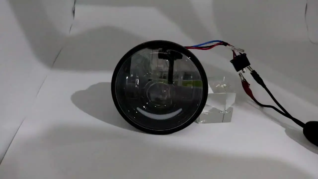 Phare LED H4 Double 4,65 Pouces Pour Harley-Davidson FXDF, Dyna, Fat Bob - Noir Avec DRL, 6000K, IP67, Remplacement Direct
