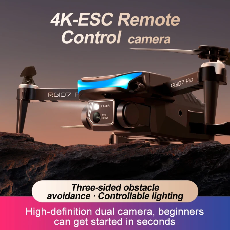 Rg107 Drone Professionale Rc Prezzo Basso Fpv Gps Quadcopter Con Fotocamera Dji Elicottero Nave Libera Romanzo Più Venduto 2024 Drone