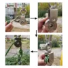 U Type 280kg Swivel Pulleys Stainless Steel Duplex Bearing Super-Silent Detachable Degree Rotation Heavy Duty Traction Wheel 4