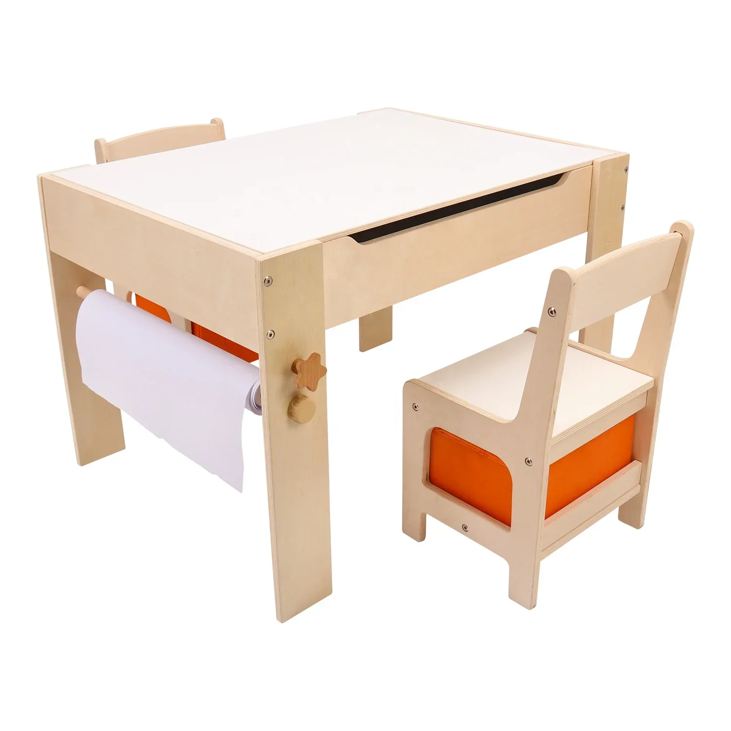 Montessory Wooden Desk Activity Table And Chair Set Kids Table Children's Seat Play Furniture Child Learning Drawing