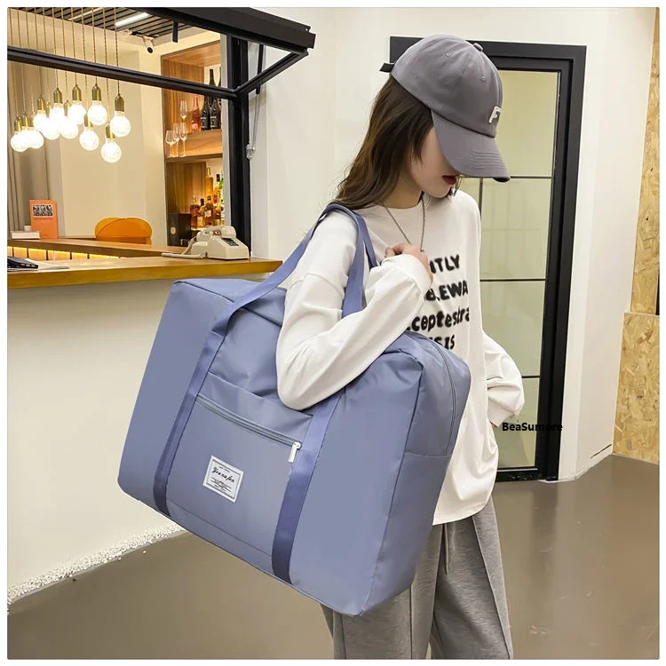

Travel Bag Quality Casual Handbag Double Zipper Expansion Bag Fashion New Luggage Bag