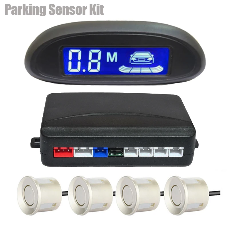 Multiple Radar Car Parktronic LED Parking Sensor Kit Radar Backlight Display Bac