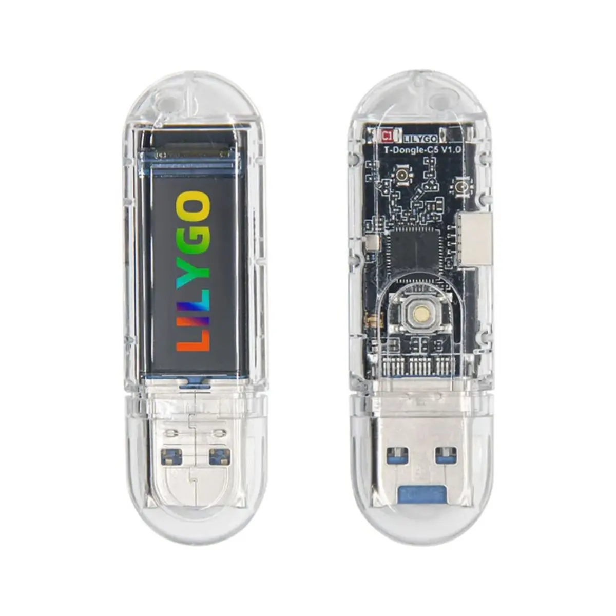 프로모션 LILYGO T-Dongle-C5 ESP-C5HR8 TTGO TF 카드 개발 보드 (0.96인치 ST7735 IPS LCD 포함)