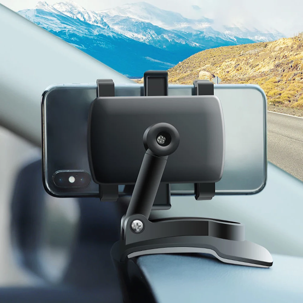 Car Dashboard Support 360 Degree Rotating Auto Grip Mobile Phone Fixed Bracket Multi-function Instrument Cluster Phone Holder 2