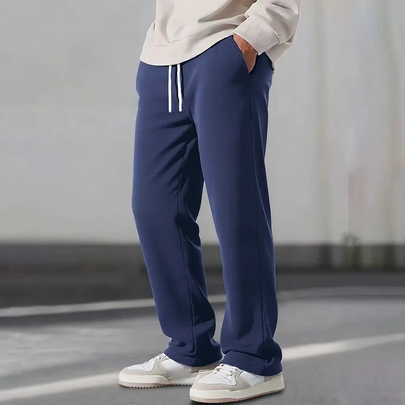 سميكة صوف مبطن مستقيم الساق سراويل تقليدية رجالية...