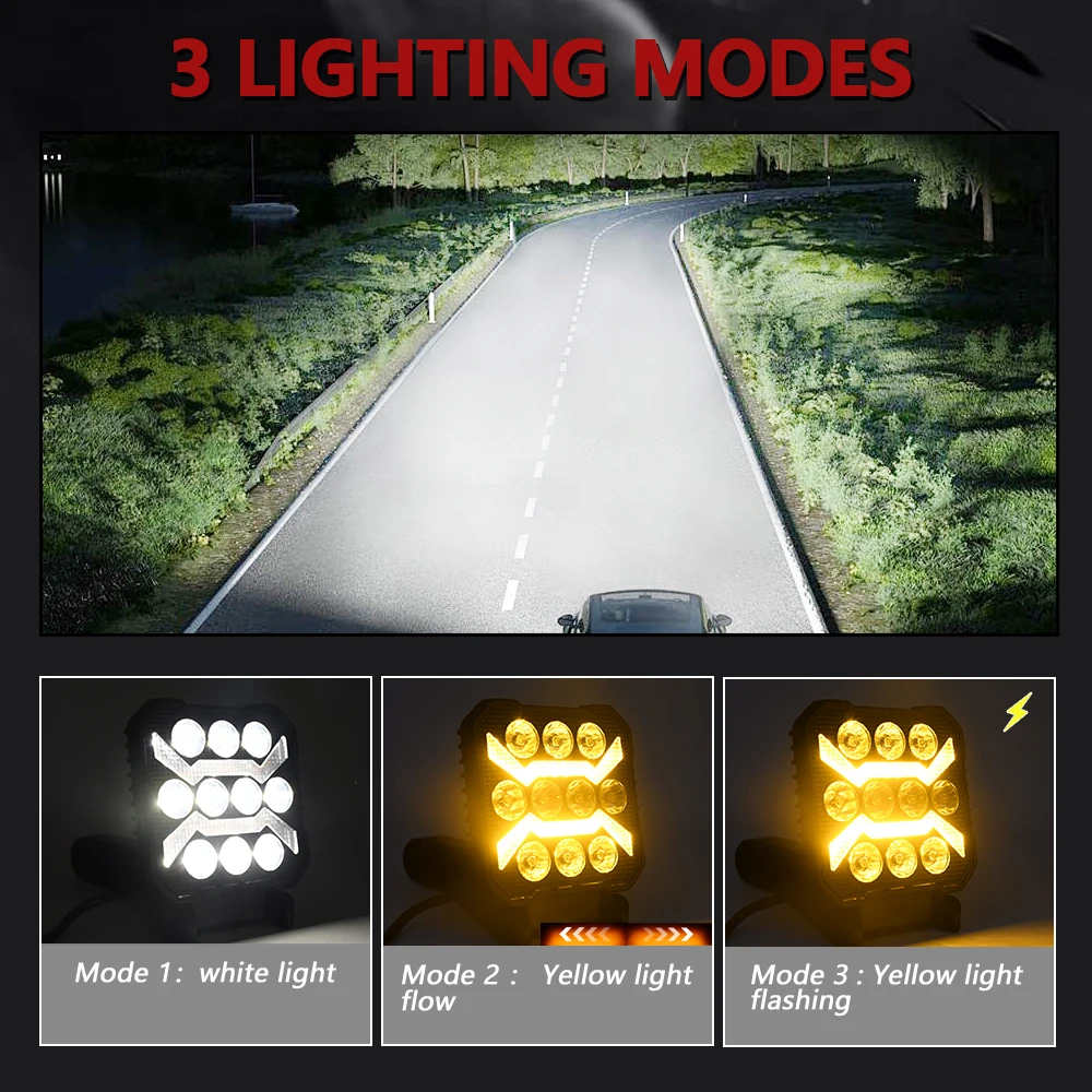 4" Work LED Headlight Light Auto Fog Light Led Light Bar Round Fog Light for Mot
