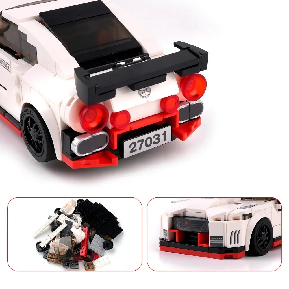 Mould King 27031 Speed-Champion Race Car Building Toy Racing Sports Collectable Model Car Construction Toy Building Kit for Kids