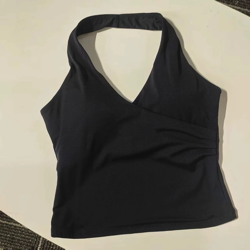 Women' Sexy V-Neck Fitness Bra Nude Sports