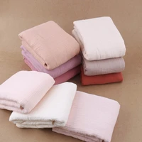 120×120cm Muslin Swaddle Crinkle Cotton Gauze Ruffle Baby Burp Cloths Baby Blanket Throw Blanket Muslin Diapers Babi Bath Towel 2