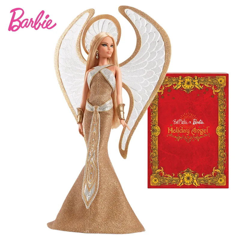 

Original Barbie Doll Bob Mackie Holiday Angel Collab Collectible Doll Hcc00 Girl Gift