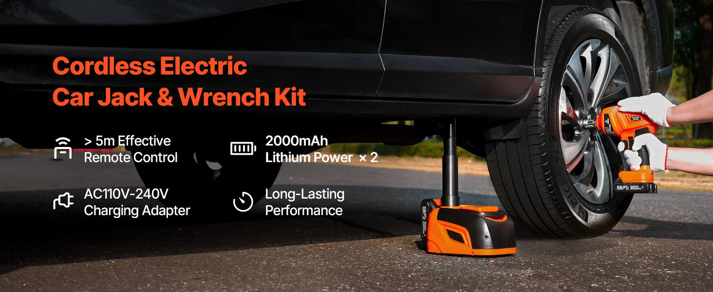 cric elettrico per sollevare l'auto