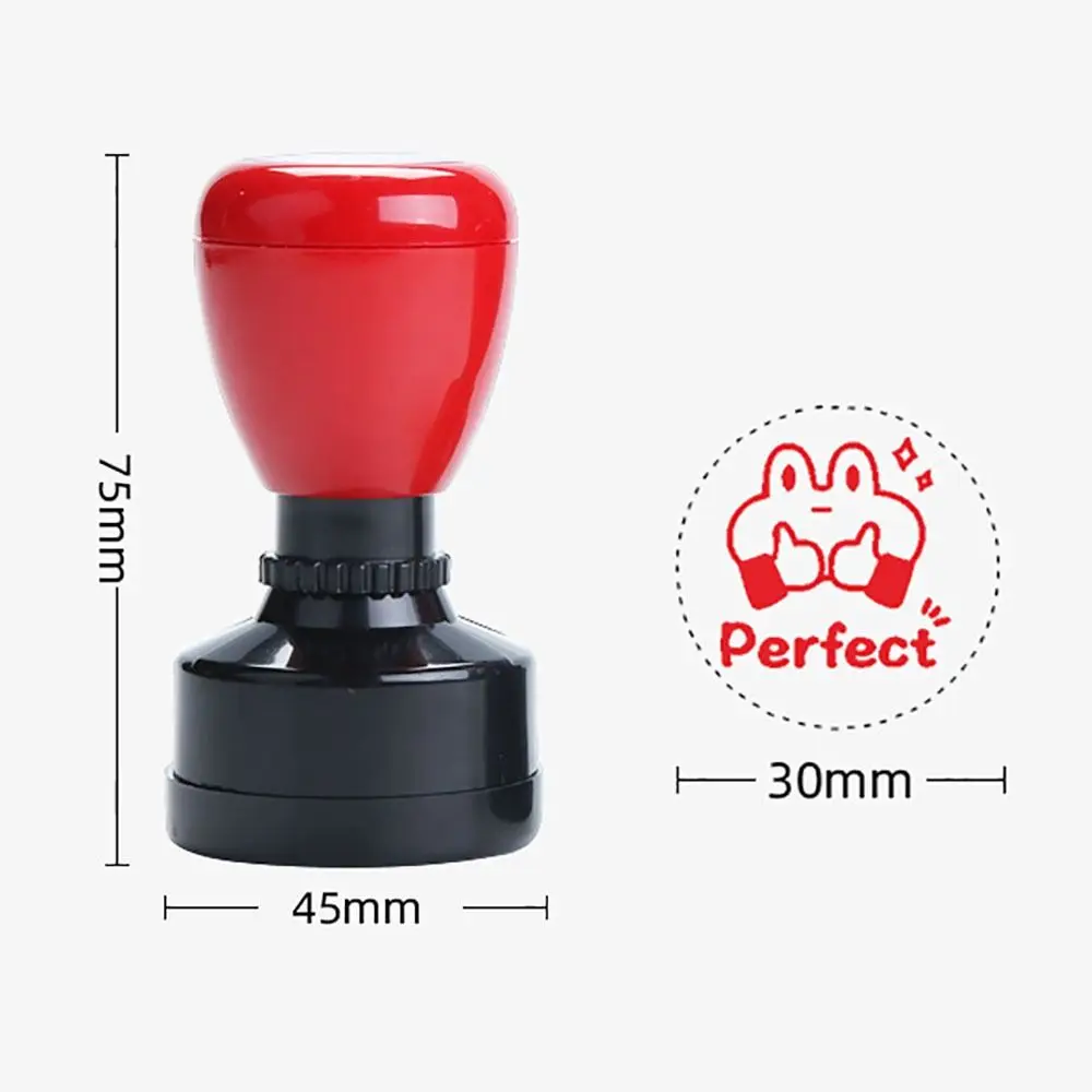 Teacher Encourage Stamp Emoticons Seal Self-ink Stamps Children Award Praises Stamps DIY Scrapbooking Seal Teacher Supplies 1PC